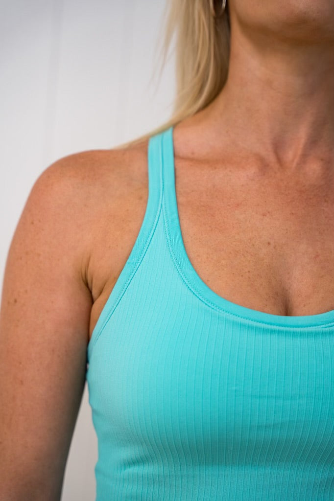 Rach Ribbed Short/ Mid Muscle Singlet