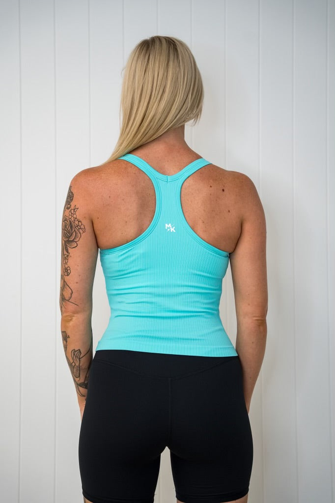 Rach Ribbed Short/ Mid Muscle Singlet
