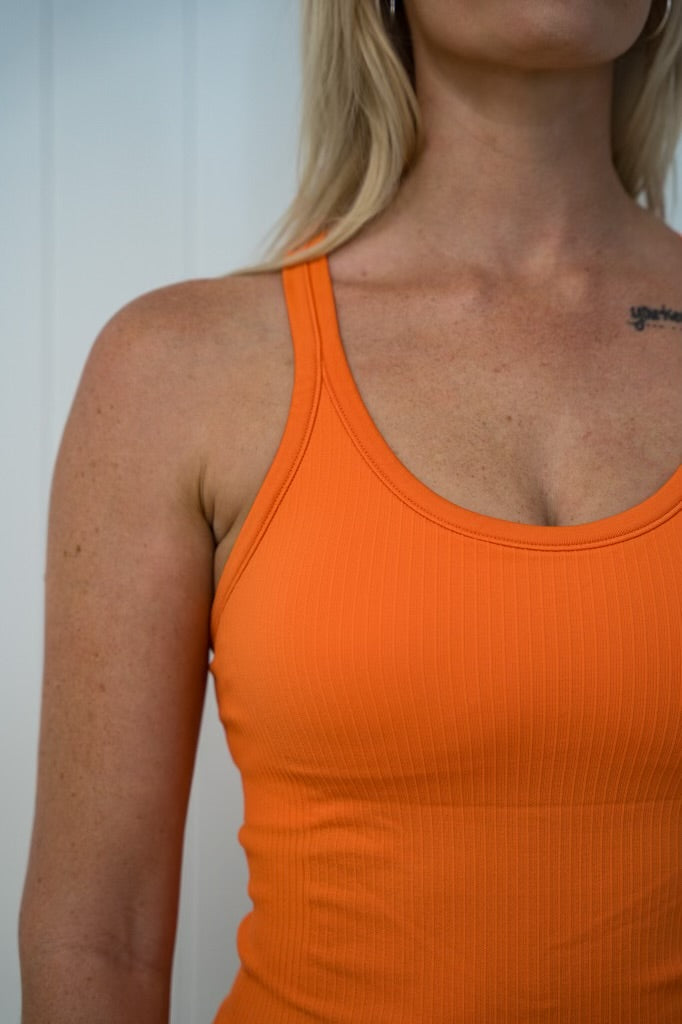 Rach Ribbed Short/ Mid  Muscle Singlet