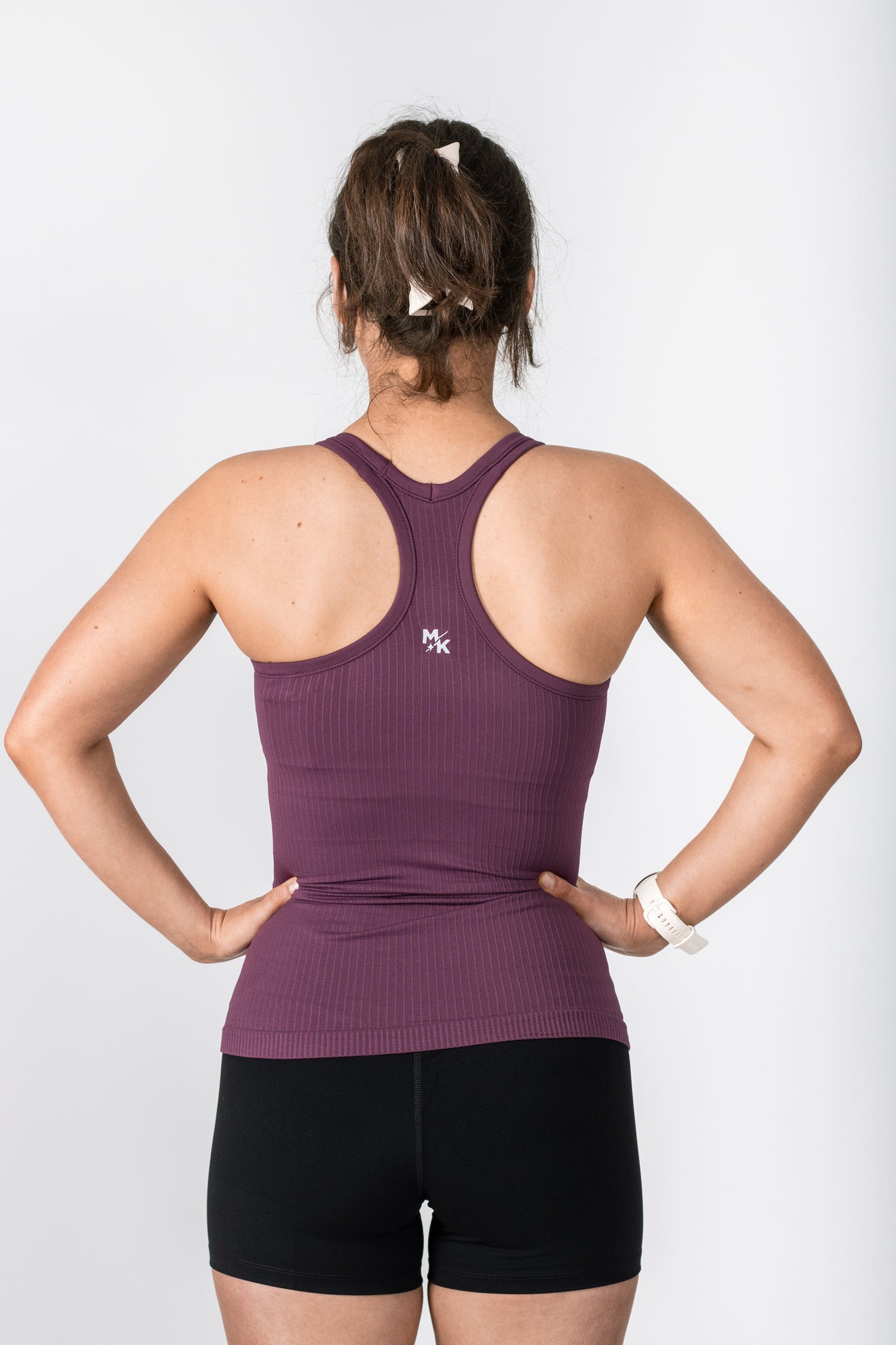 Rach Ribbed Mid Length Muscle Singlet